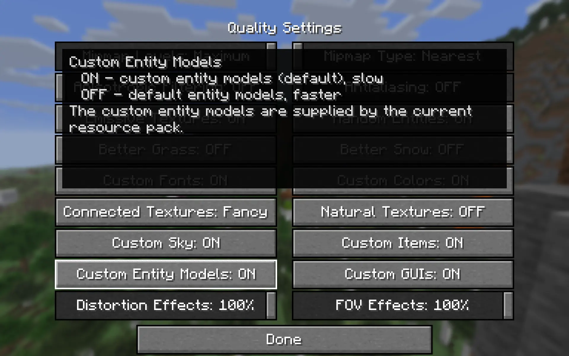 Enable Custom Entity Models